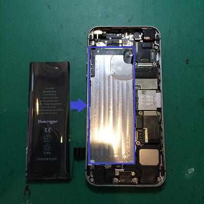 iPhoneSE新品バッテリー
