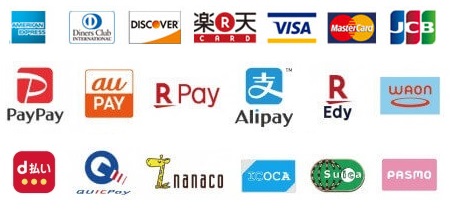 クレジットカード決済可能ブランド
