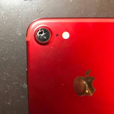 Iphone７ カメラガラス割れを放置した結果 Iphone修理ダイワンテレコム