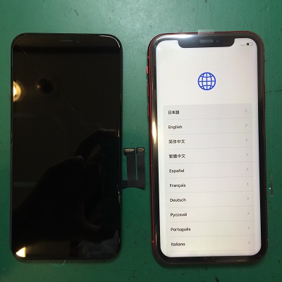 iPhone11画面修理後