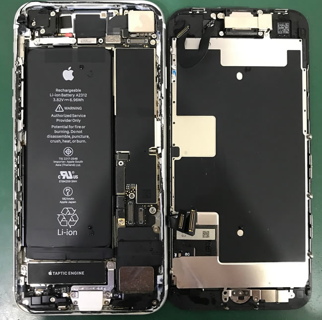 iPhoneSE(第2世代)分解図