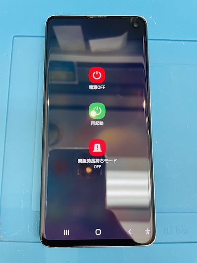 Samsung Galaxy s10 画面割れ修理　完成