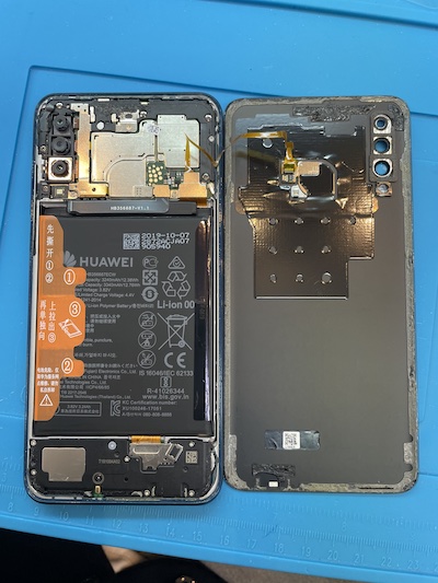 HUAWEI P30 lite バッテリー交換 バックパネル