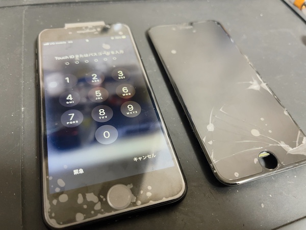 iPhoneSE第2世代　ガラス割れ