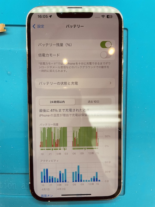 iPhone13Pro パネル浮く