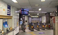 1.地下鉄堺筋線 恵美須町駅　北改札を出ます。
